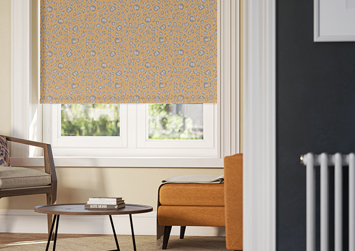 Leopard Luxe, Mustard - Roller Blind - Image 5